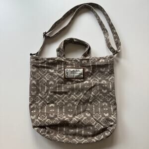 VNTG KAVU Washougal Tote Bag Canvas Shoulder Shopper Outdoor Hiking Travel